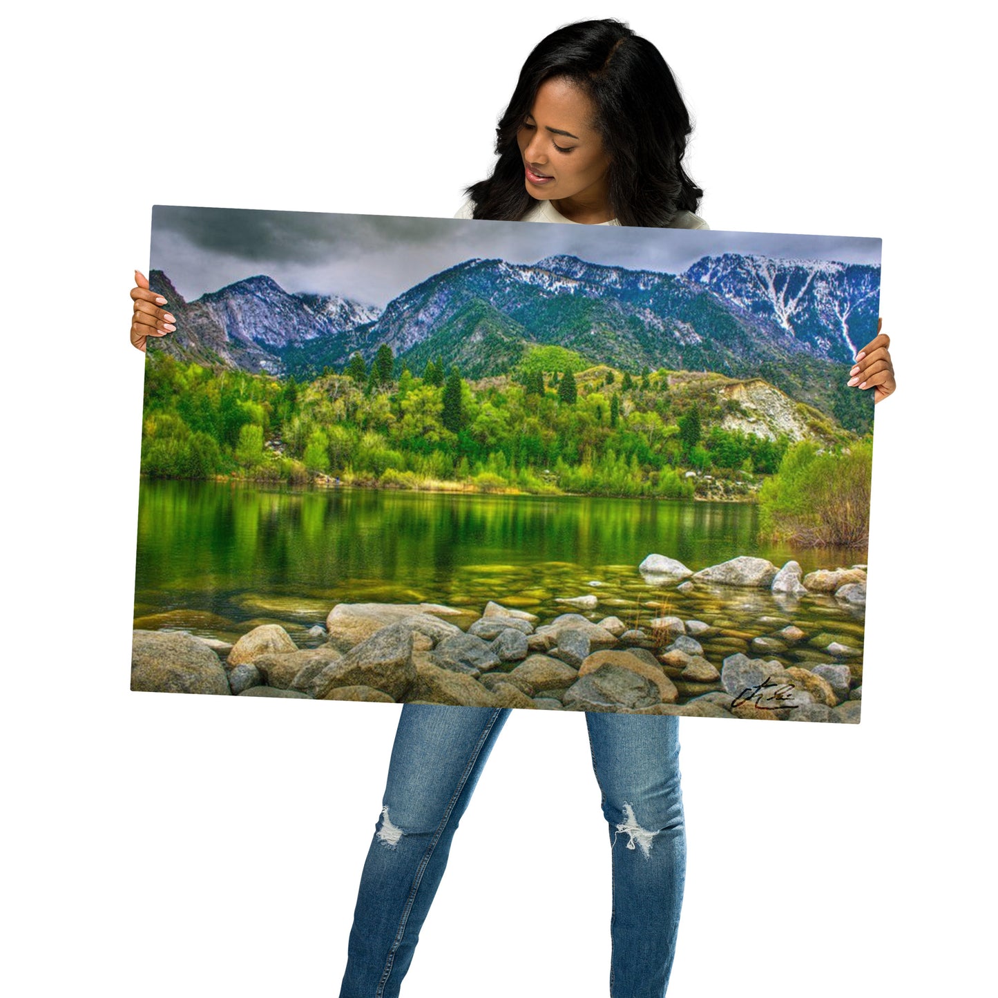 24x36 in - Metal Print - Reflections in Bells
