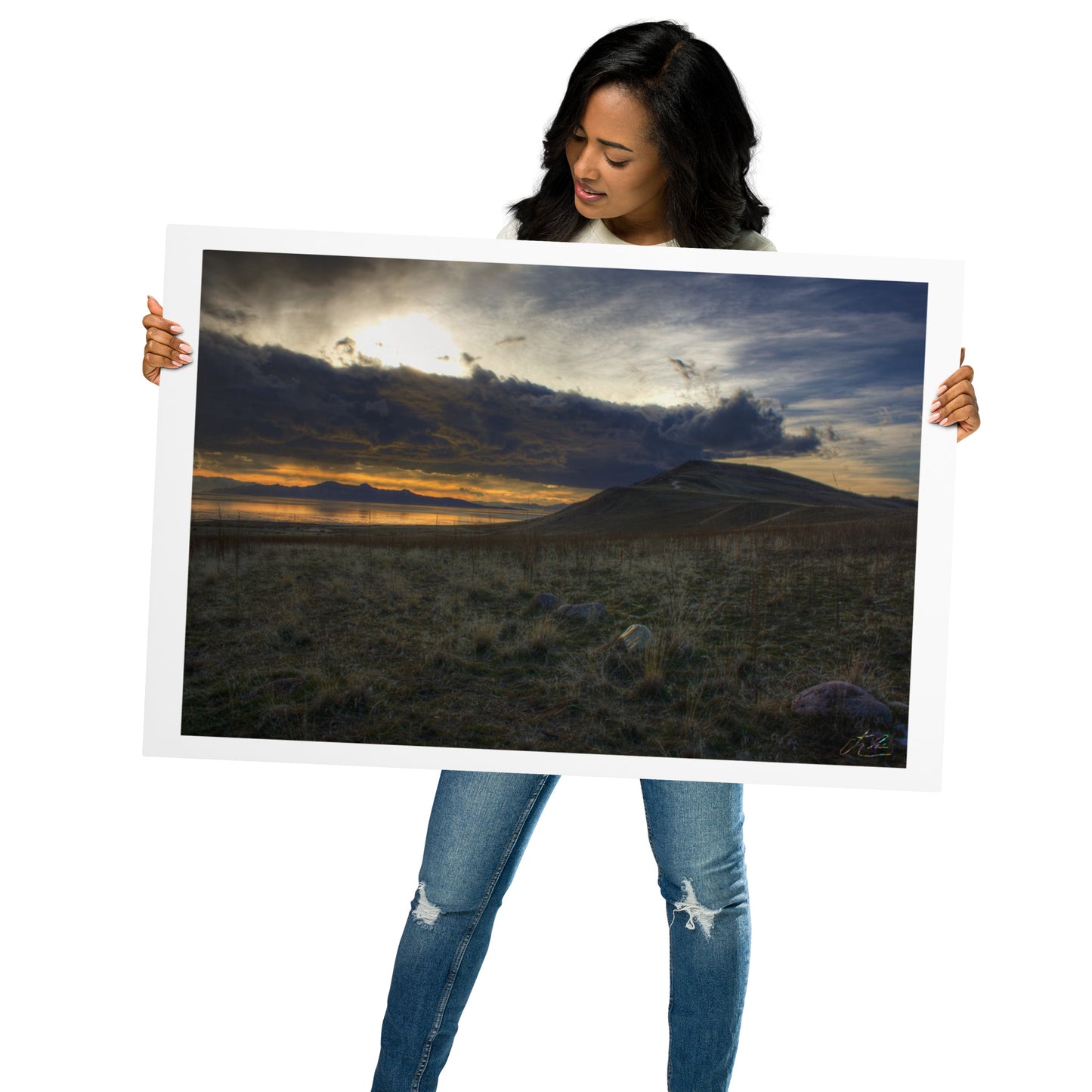 24x36 in - Metal Print - Buffalo Point Vigor at Dusk
