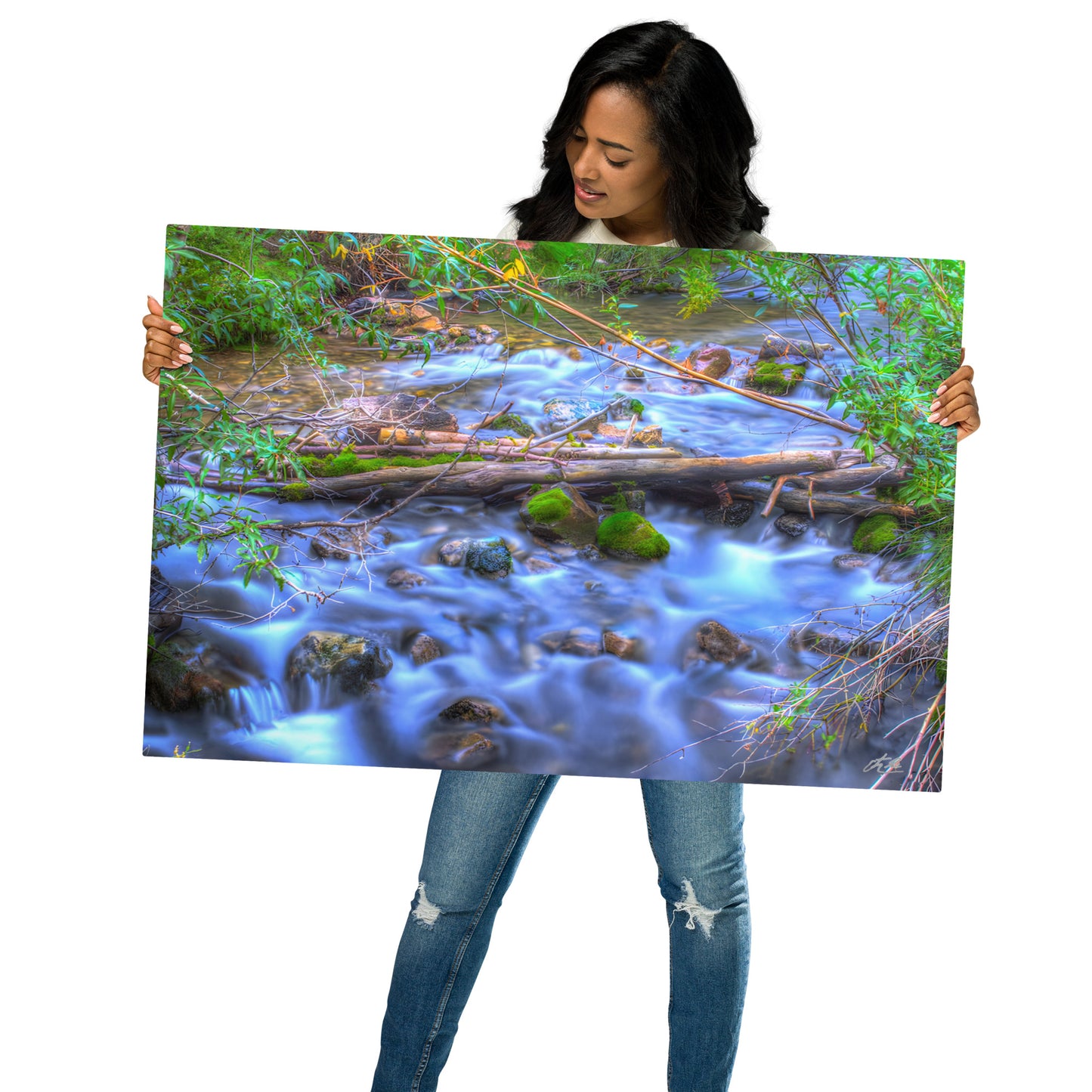 24x36 in - Metal Print - Water in Motion