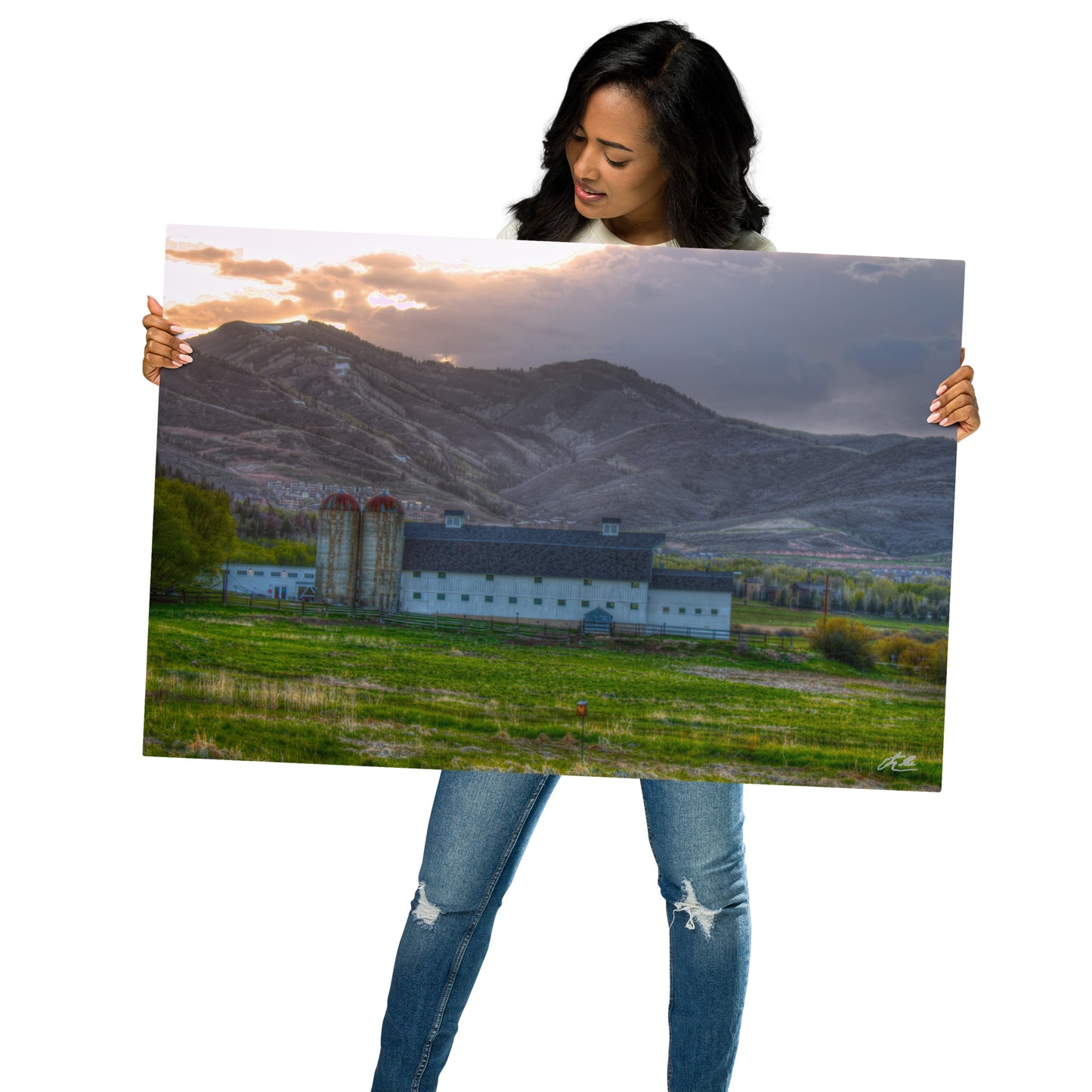 24x36 in - Metal Print - The Nice Barn in Park City