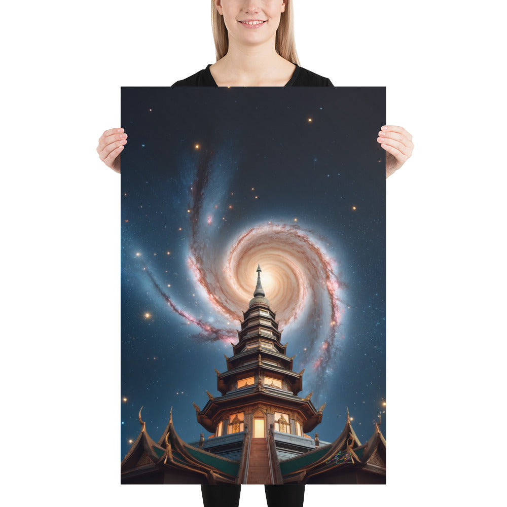 Buddhist Temple Infinity Points to Cosmos